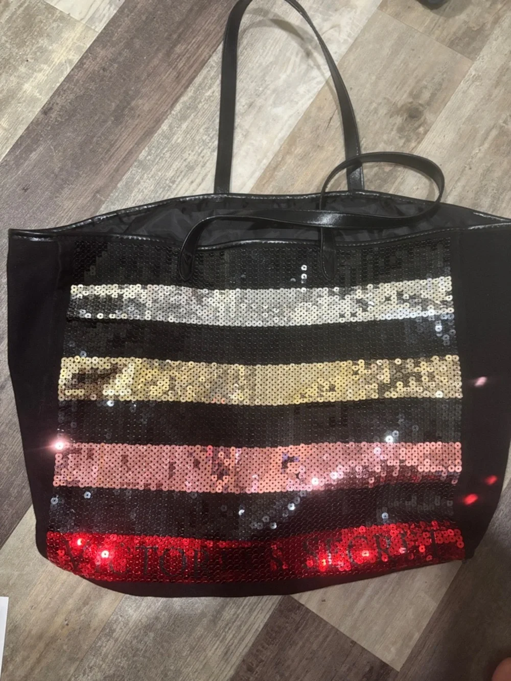 Victoria Secret sequin tote bag - Picture 2 of 4
